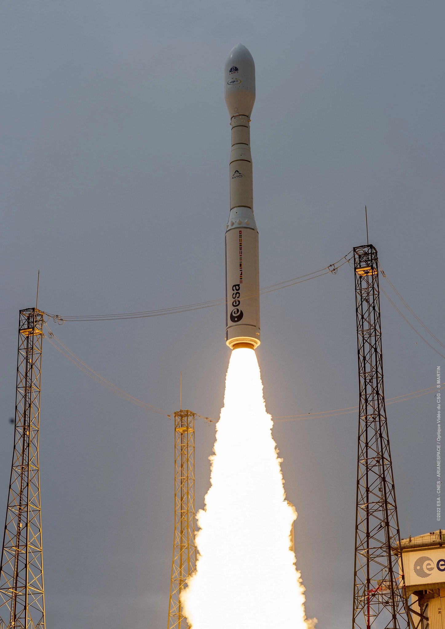 Bild einer Vega-C Rakete